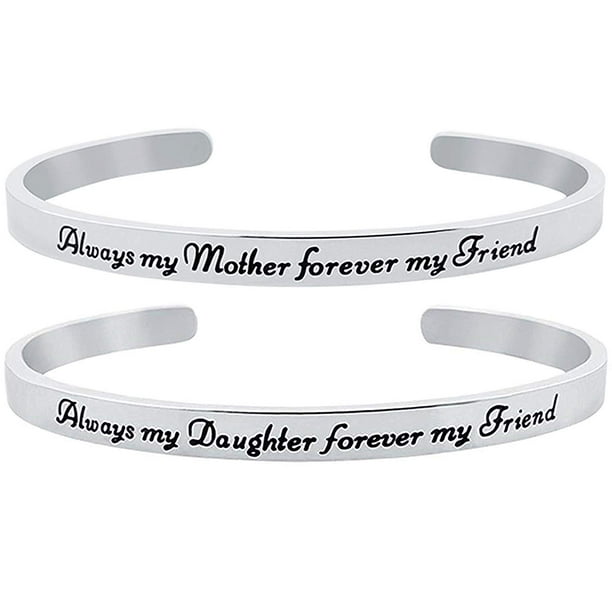 Super Mini Simple Cross Love Forever Mothers Day Bracelet 